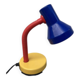 Tricolor metal desk lamp 1980