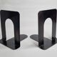 Pair of industrial book greenhouse in black lacquered steel