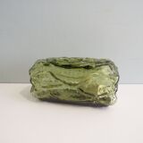 Mid-century brutalist green glass wall lamp by Erco, Germany 1960-1970.Model 54048.