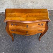 Vintage Louis XV commode in light solid wood, France 1920.