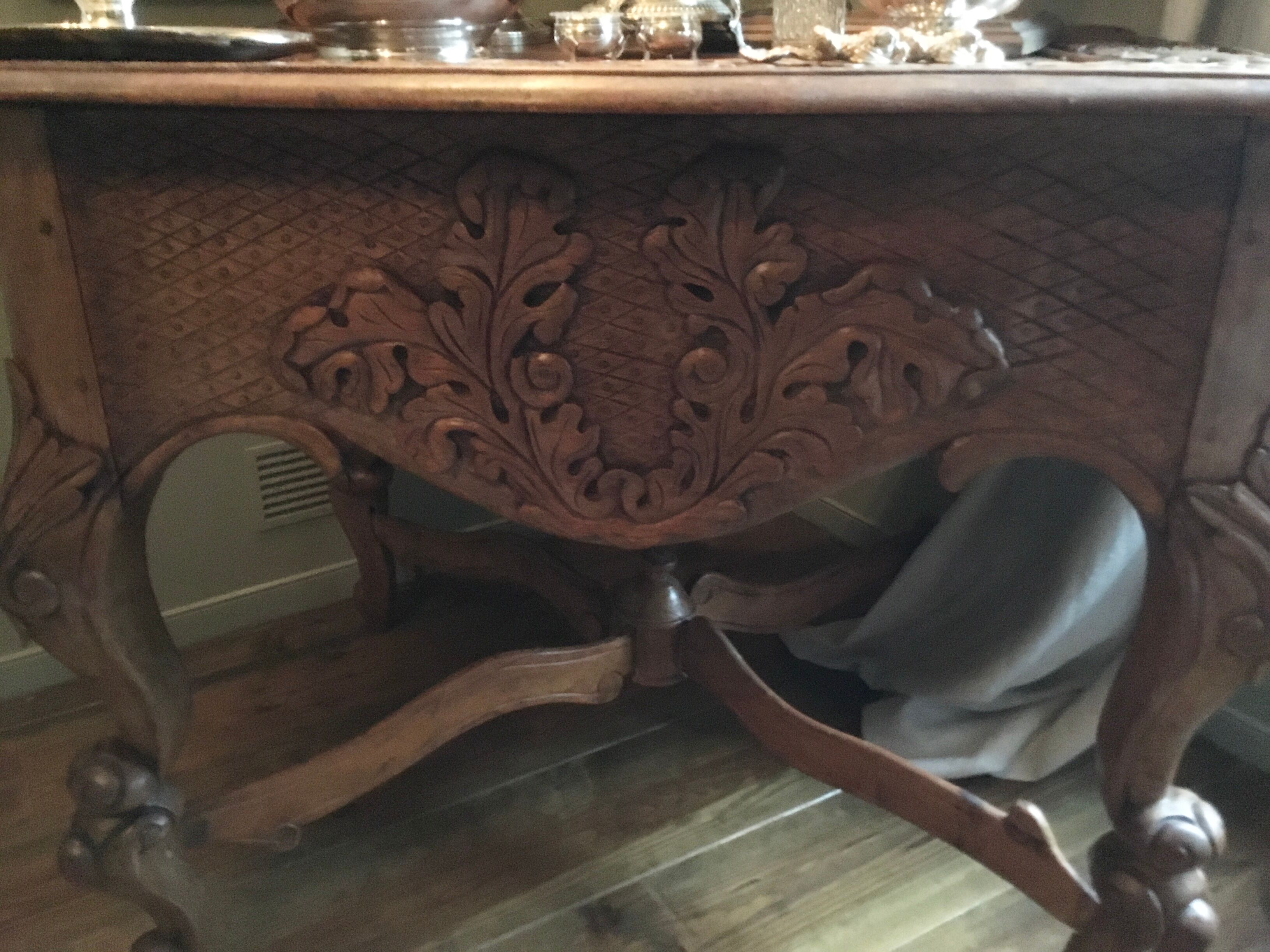 Beautiful sculpted table