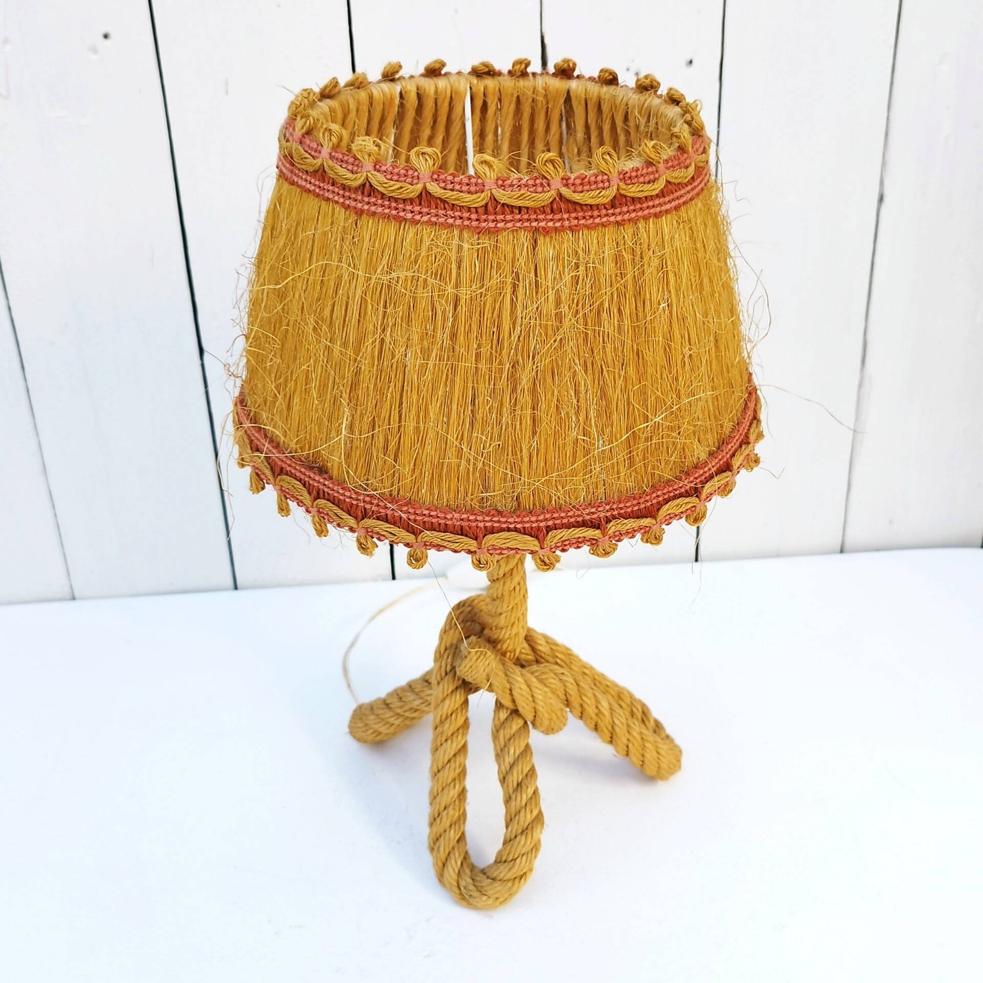 Rope table lamp Audoux Minet design