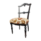 Napoleon III chair blackened wood keystone