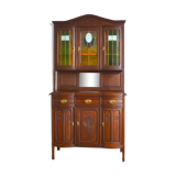 China buffet stained glass Art Nouveau 1900 vintage