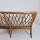 Mid-Century Italian Rattan & Bamboo Settee, ca. 1970