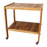 Vintage solid wood serving trolley