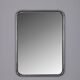 Vintage 1970s wall mirror in chrome-plated metal, italian design