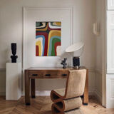 Colorful abstract painting "Rainbow n°4" 72x60 cm