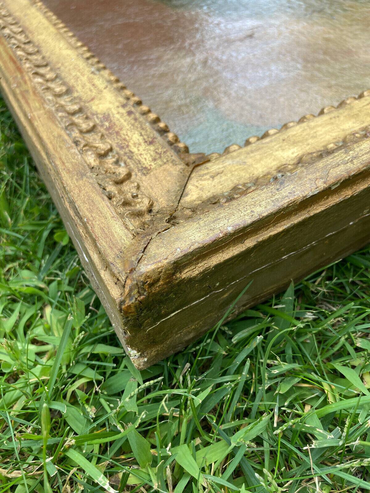 Tableau ancien - Scène de l'Antiquité - cadre bois doré