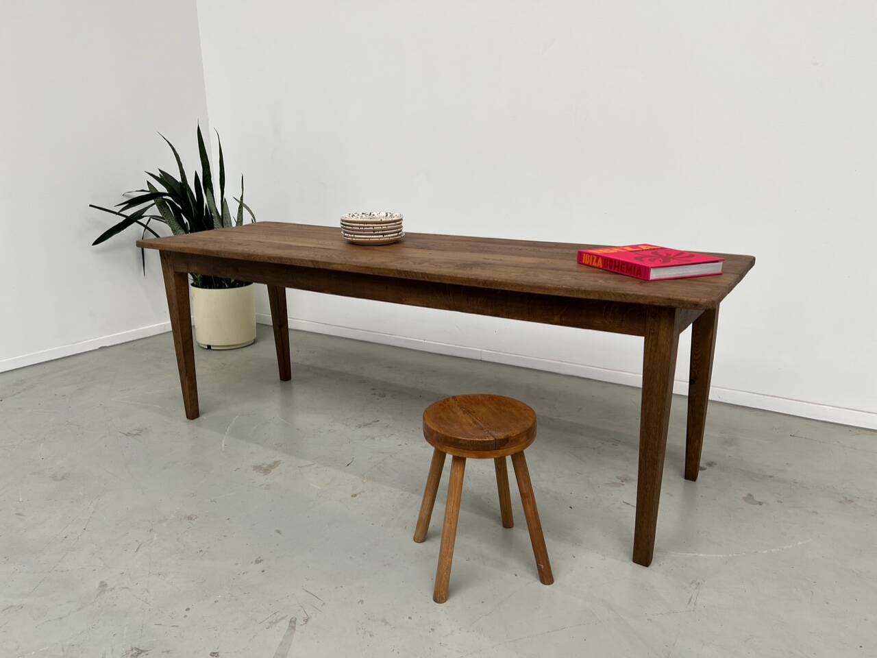 Oak farm table 220cm