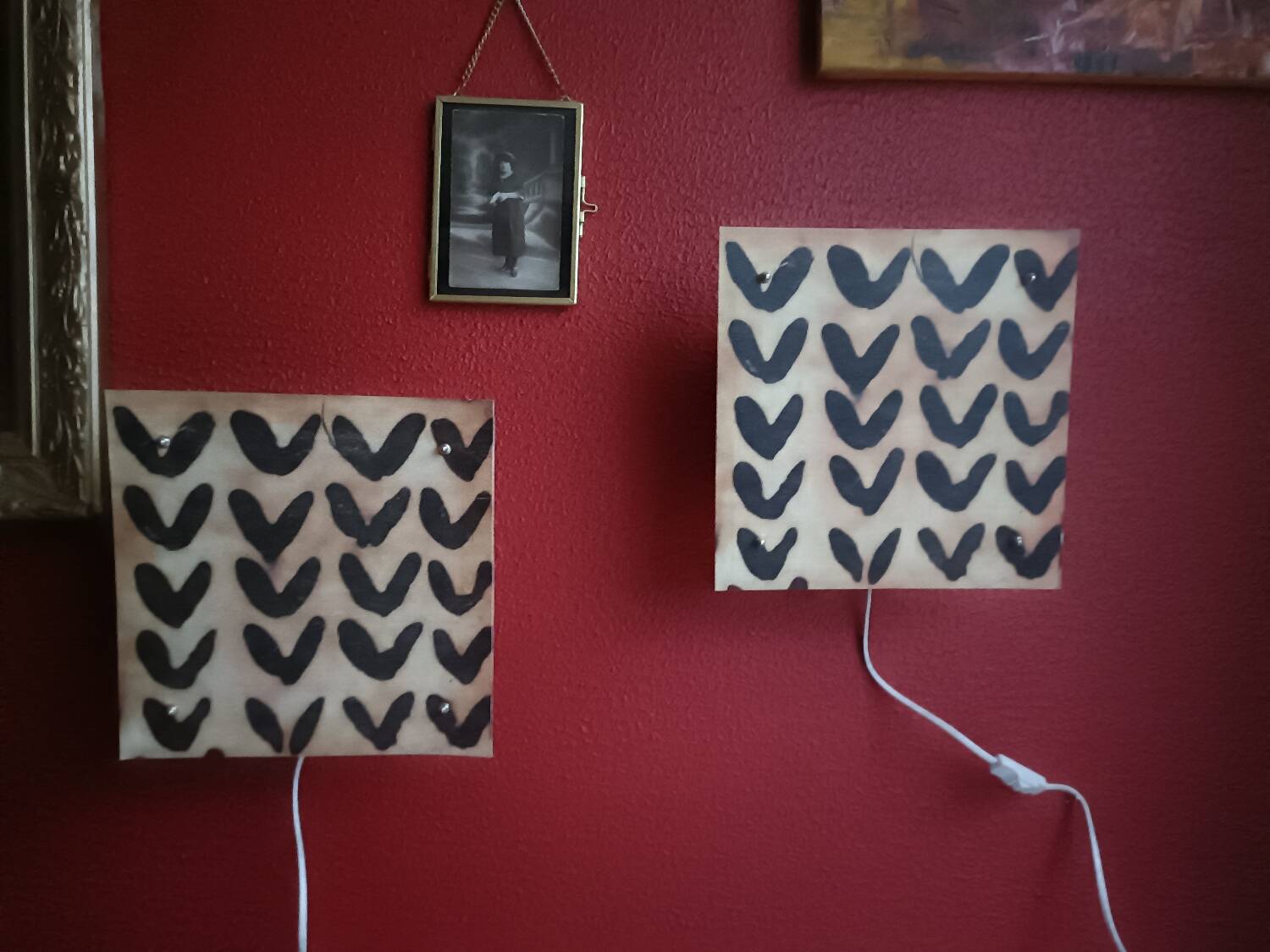 Deux appliques murales vintage Ikea