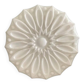 Mid-century Czechoslovak pressed milk glass ceiling light 1950s - 1970s