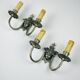 Silver-Plated Wall Lamp, France, 1930s, Set of 2