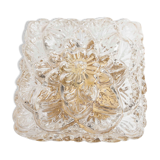 Gold floral glass ceiling light 1960