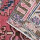 1970s Vintage Turkish Hand-Knotted Wool Cotton Pink Runner Rug 95x320