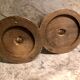 Bougeoirs bois vintage
