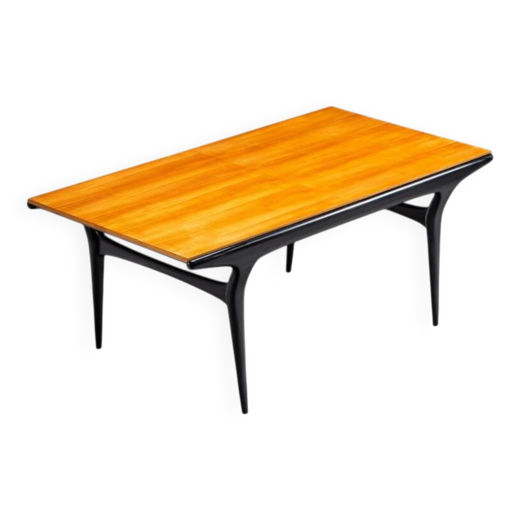 Table à manger T4 Alfred Hendrickx en hêtre Belform Belgique 1958