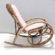Pair of Postmodern Bamboo Children Rocking Chairs Ascribable to Vittorio Bonacina