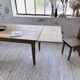 Solid oak farmhouse table with extensions (190-280cm) 1950