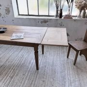 Solid oak farmhouse table with extensions (190-280cm) 1950
