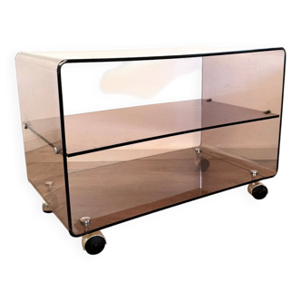 Smoked Plexiglas coffee table