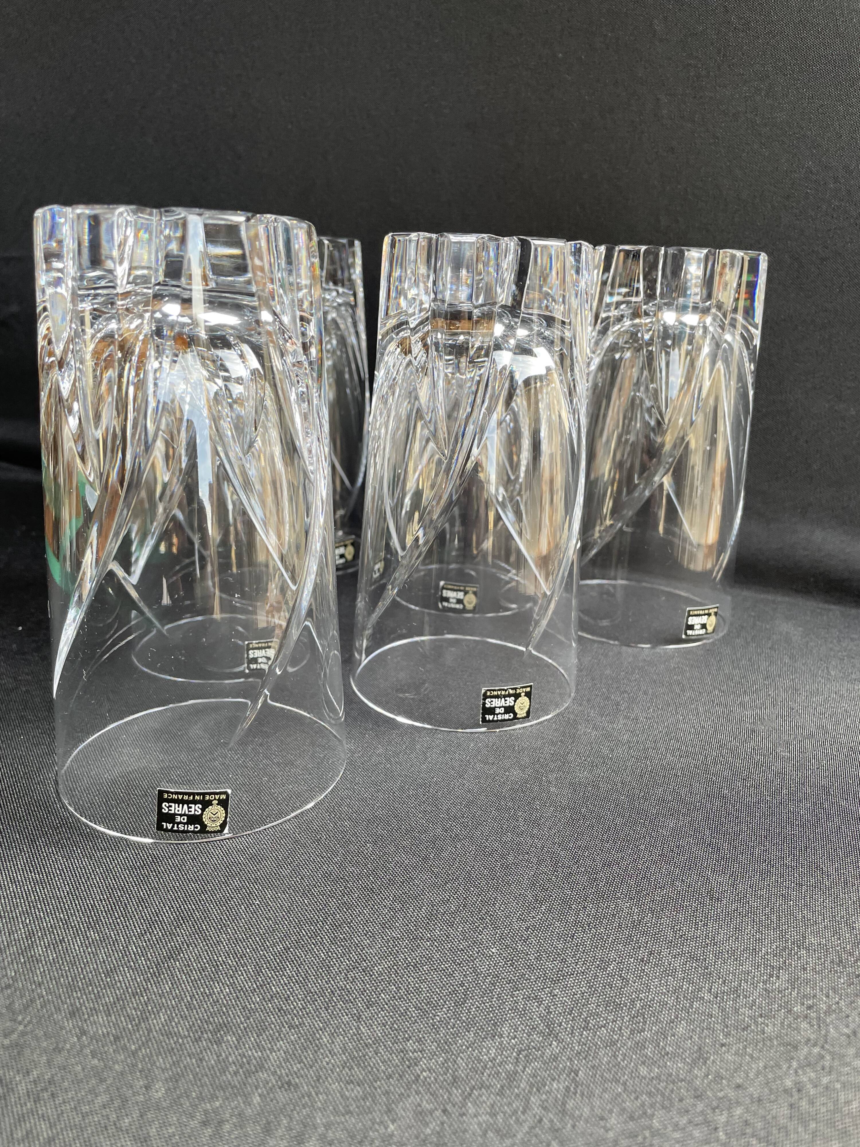 Cristal de Sèvres - Verres à orangeade (6) - Monge