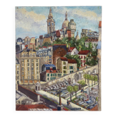 Montmartre - cimetière St Vincent, huile au couteau signée