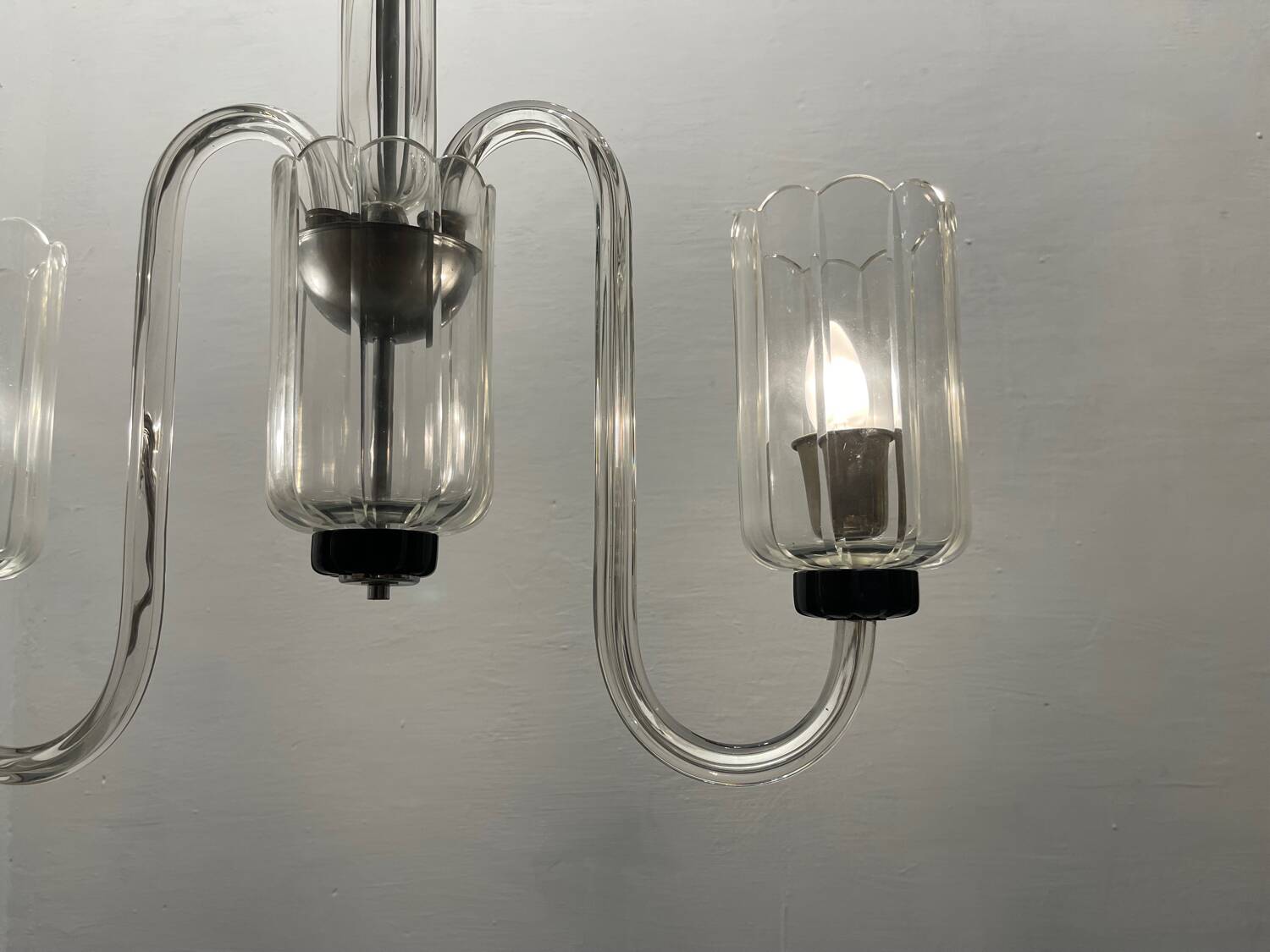 Large Art Deco Murano Glass Chandelier 1950’s