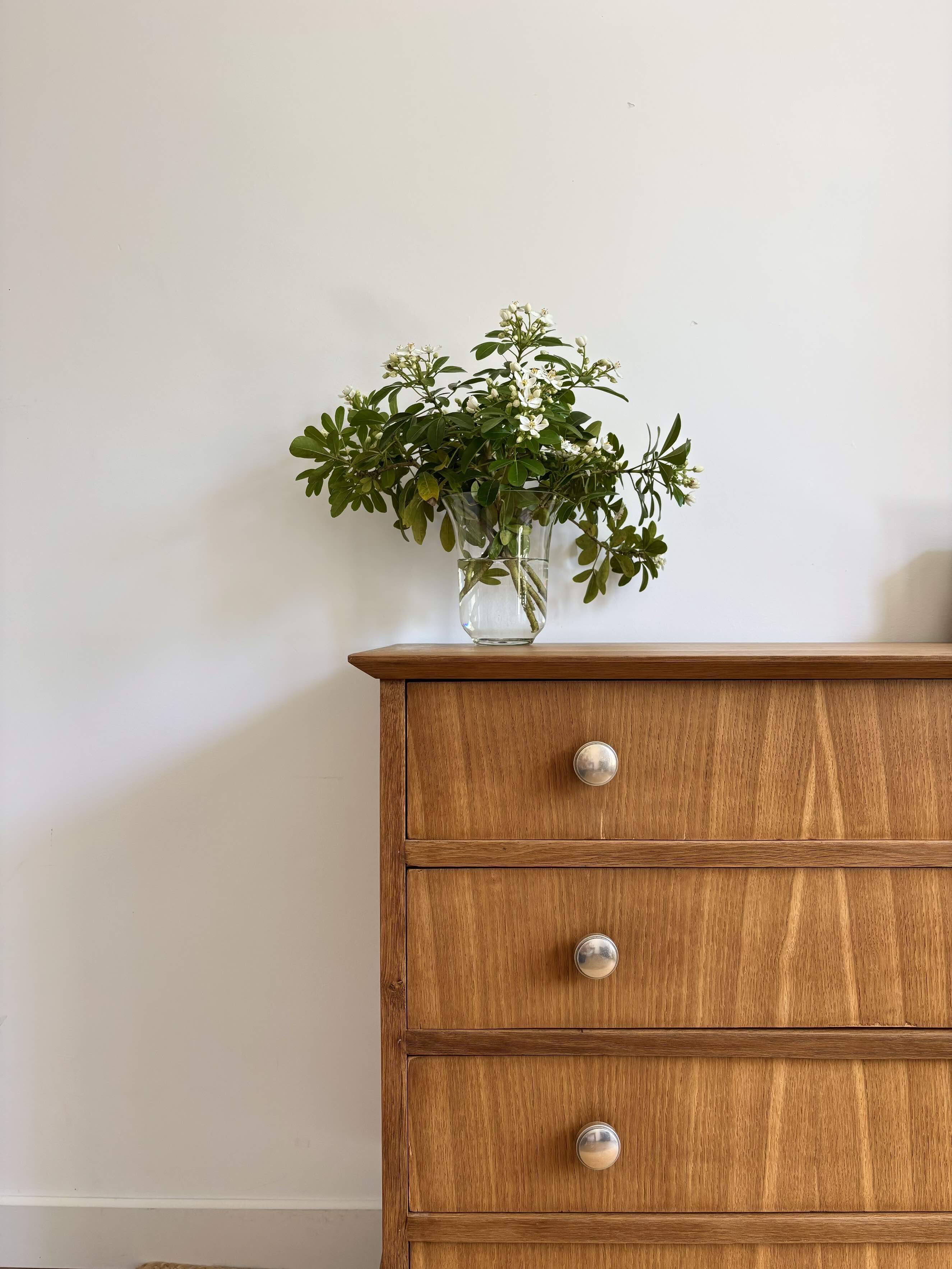 Vintage Scandinavian design commode from the 1950s.