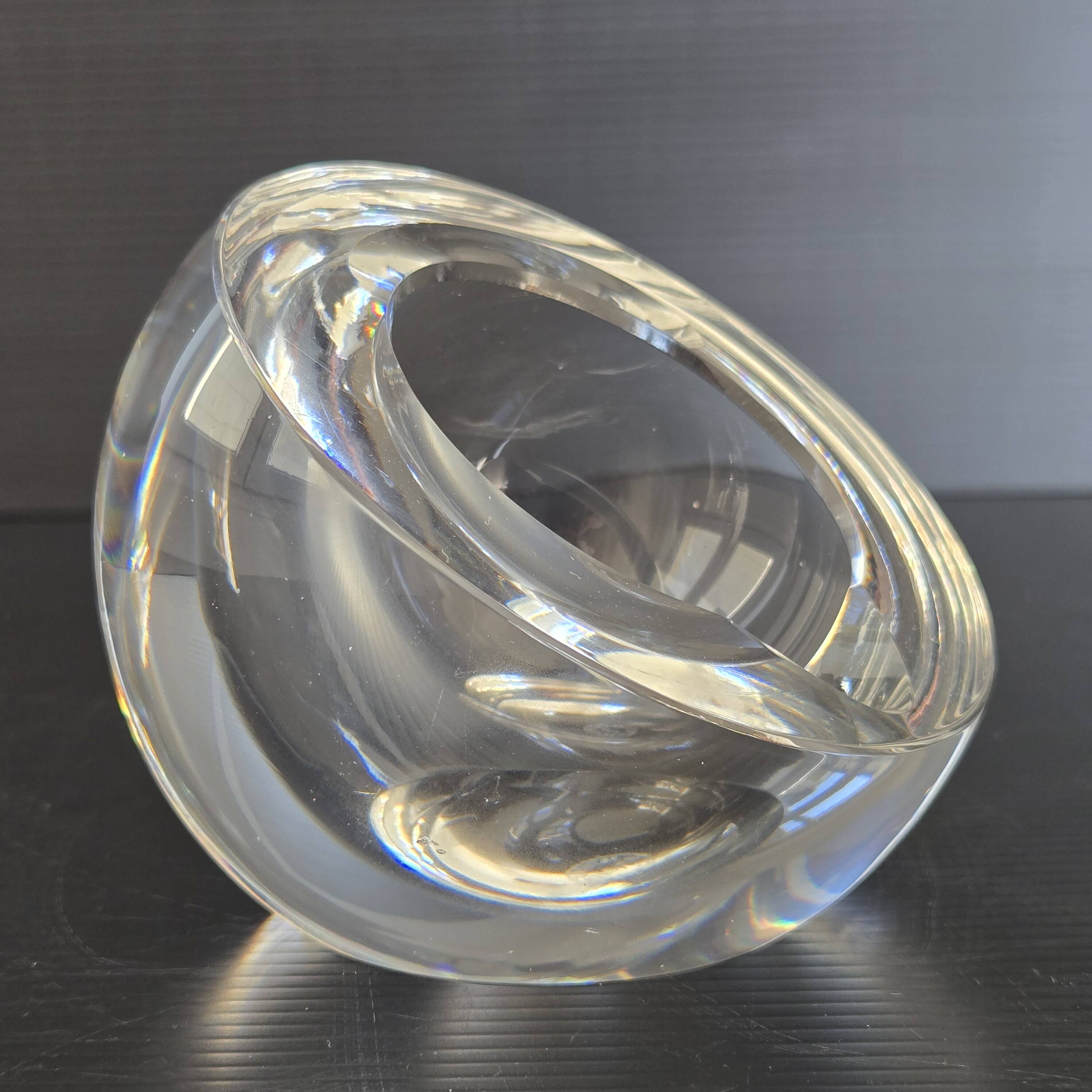 Cendrier vintage en cristal de Saint-Louis