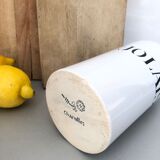 "Beaujolais" white ceramic bottle