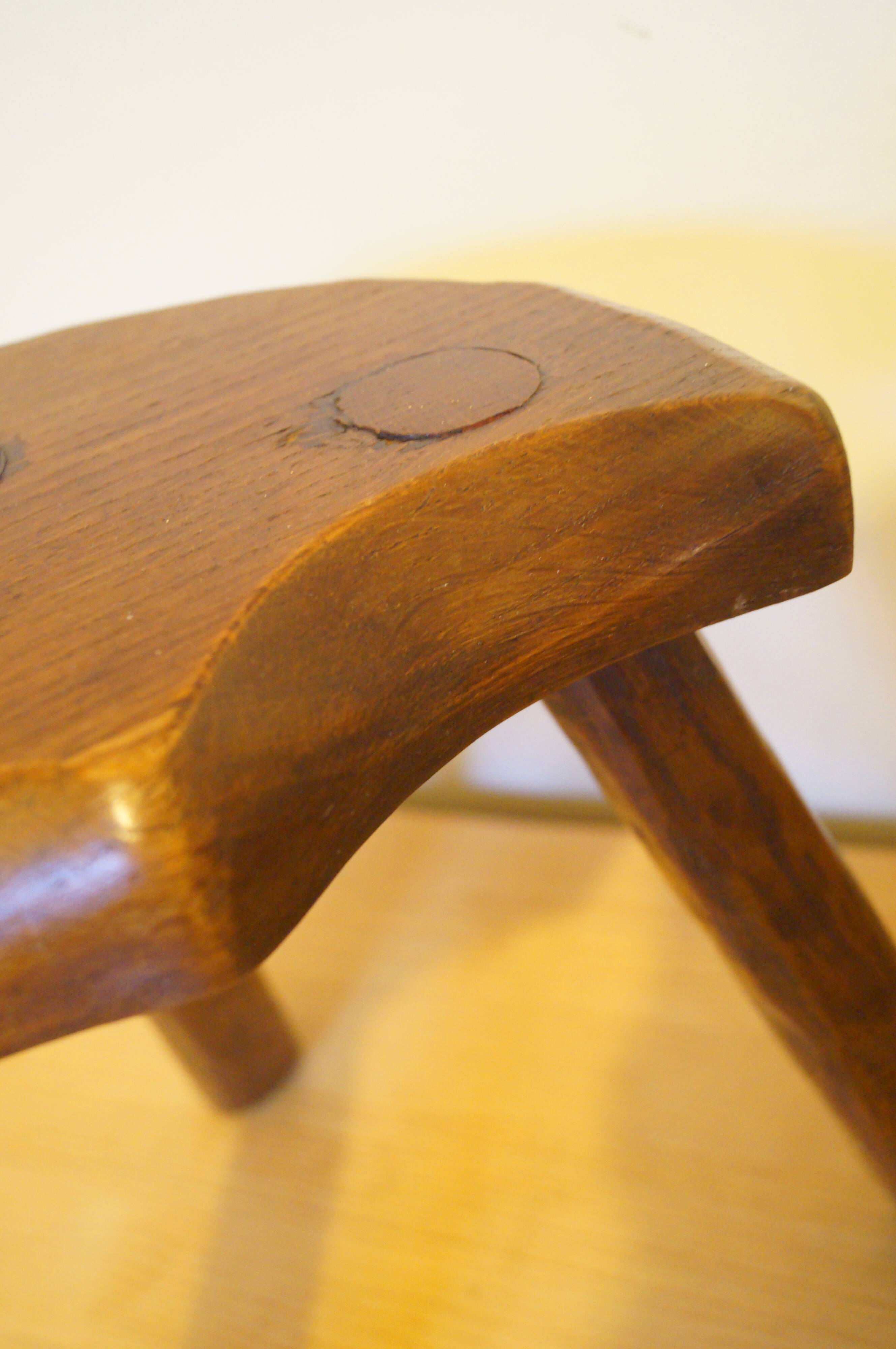 Brutalist design tripod stool