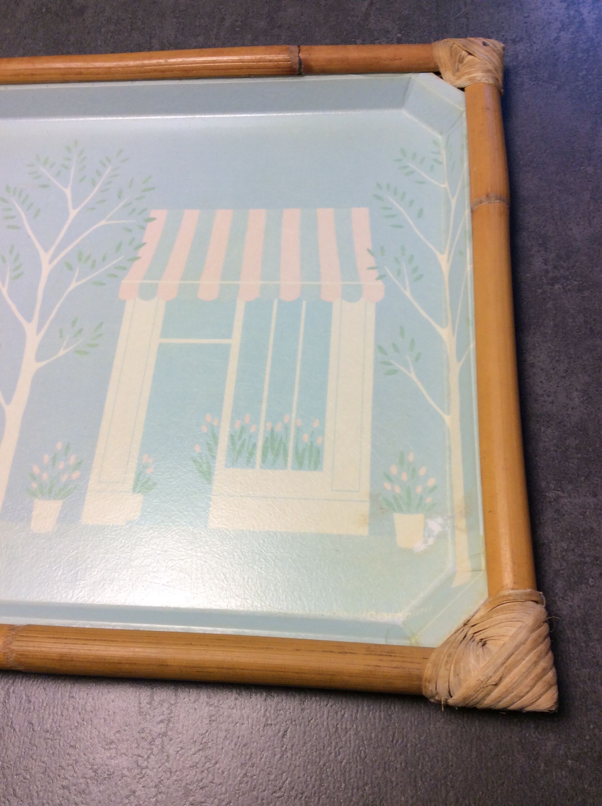 Alpac vintage top in fiberglass and rattan