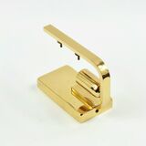 Paire d'appliques murales scandinaves en verre et laiton en forme de feuille, conçues par Carl Fagerlund pour Orrefors, Suède, années 1960