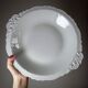 Large hollow serving dish, fine white Limoges porcelain, vintage/antique