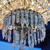 Beautiful antique French "Sac a Perle" chandelier