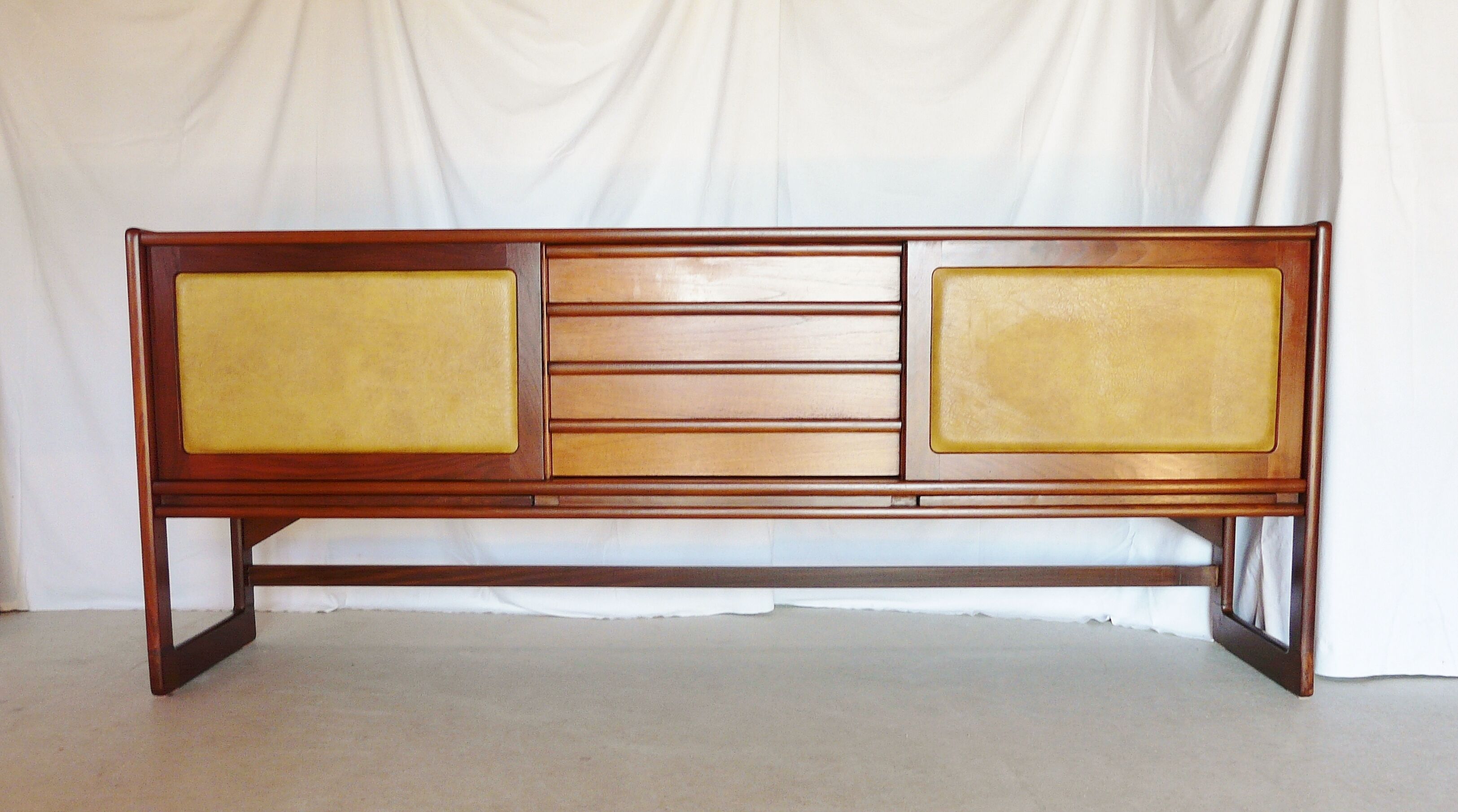 Scandinavian teak line sideboard