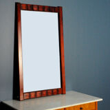 Mahogany mirror - scandinavia, 1960s