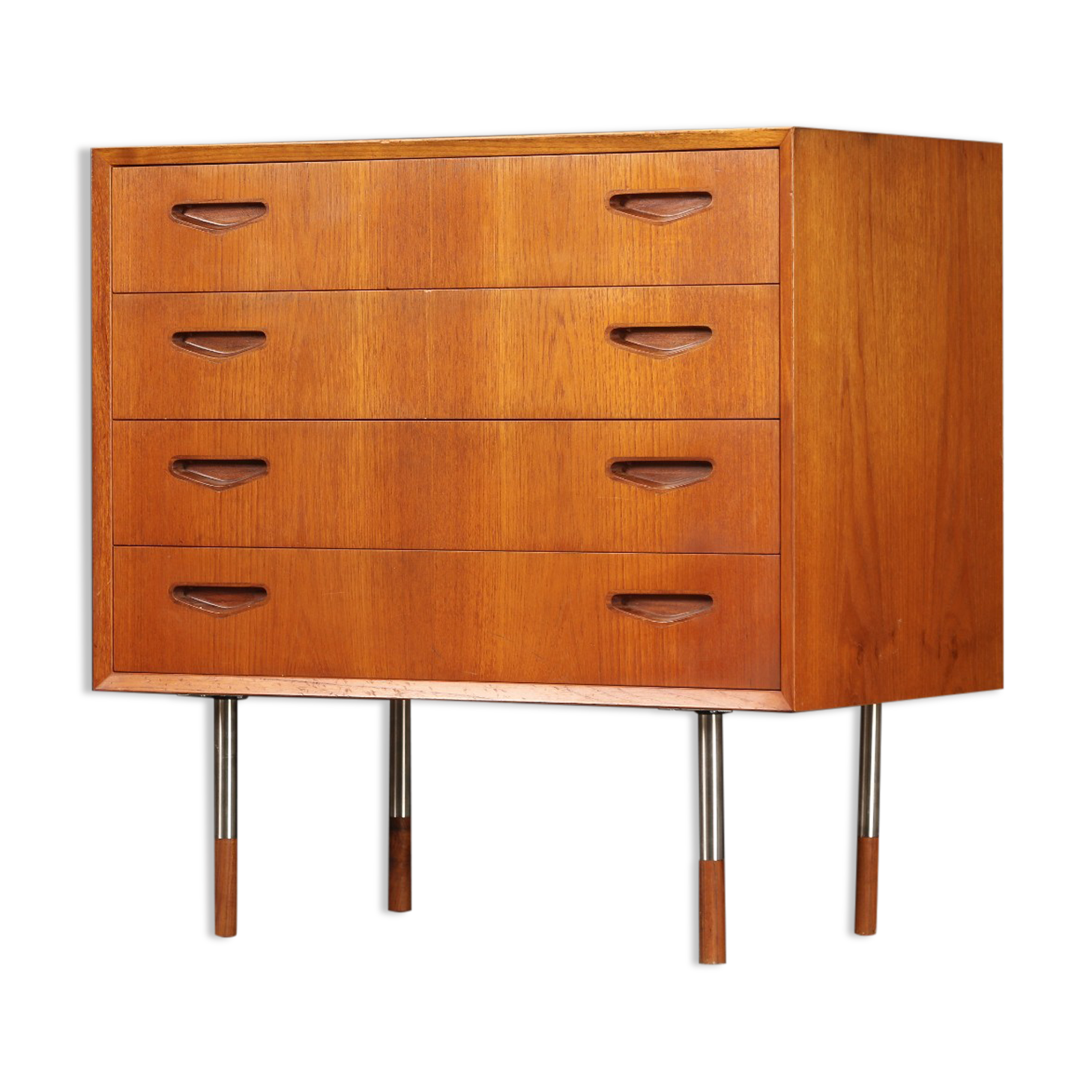 Commode en teck, années 1960