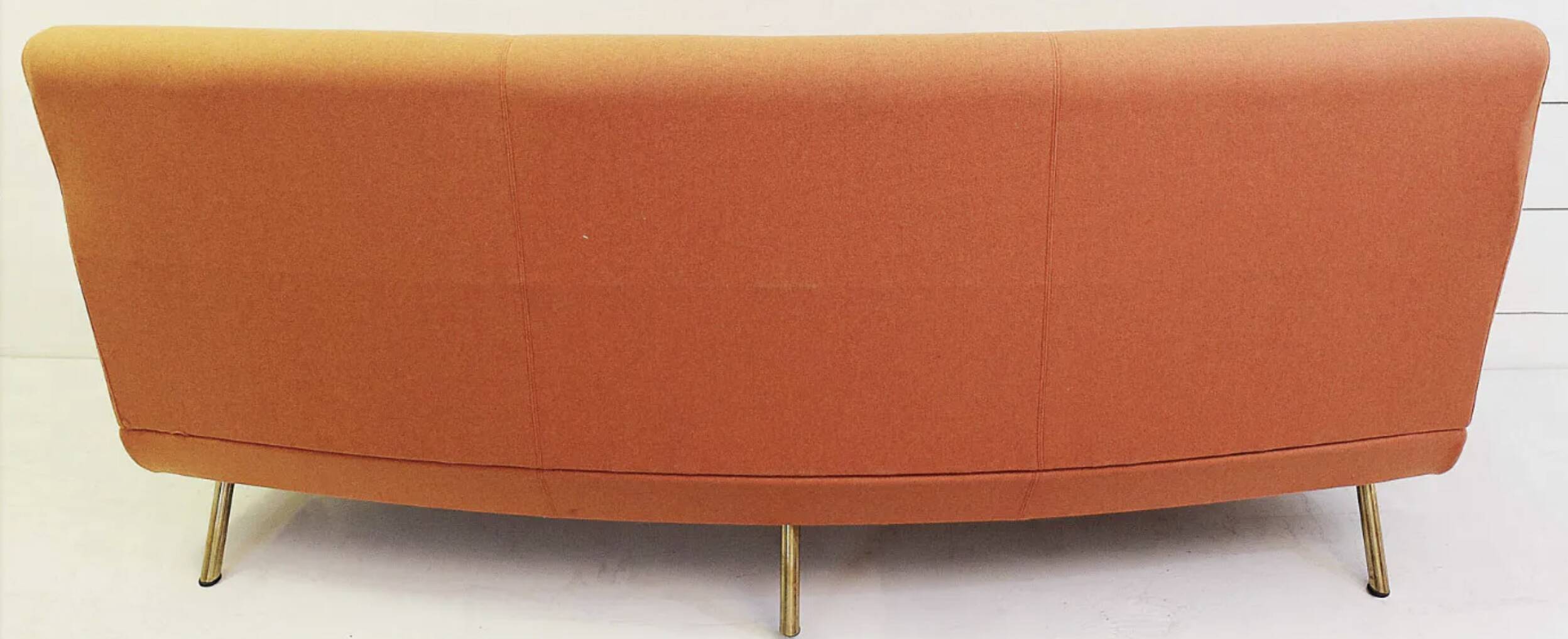 Triennale sofa by Marco Zanuso for Arflex, orange fabric, 1950s