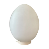 White opaline egg table lamp