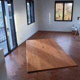 Kave Home table – "Lotty" model Oak & glass – in perfect condition