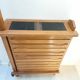 Swivel bar cabinet in oak Guillerme and Chambron for Notre Maison 1970