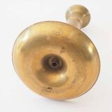 Brass candle holder bobeche and cup