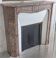 Pompadour fireplace in pink marble