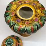 H. Becquet Quaregnon vase in the mastery style with birds of paradise decoration