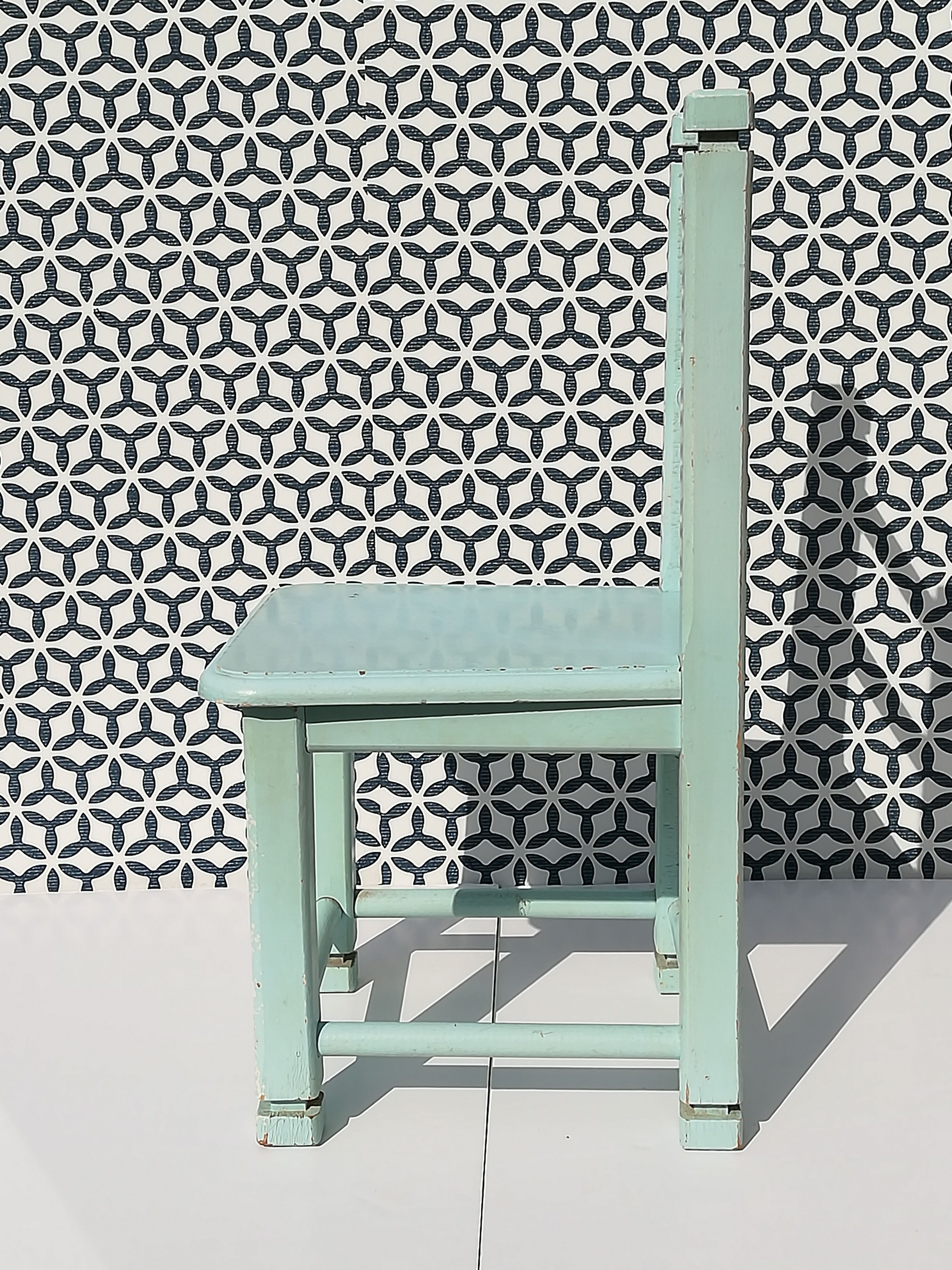 Chaise bleu givré enfant