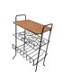 Vintage metal floor shelf / multi-level display / side table