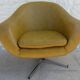 Vintage swivel armchair from the 70s in imitation leather
