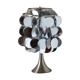 Table lamp silver lozenge and tulip foot, end of the years 70